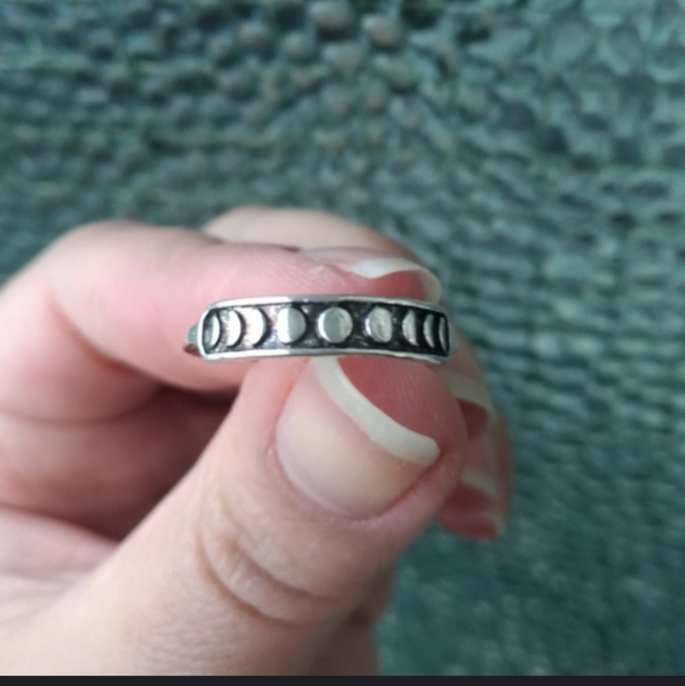 HP!! NWT Moon Phases Sterling Silver Goth Ring! - Picture 11 of 12